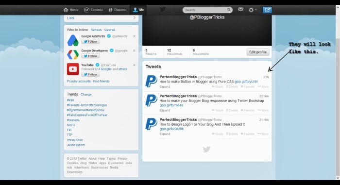 How To Share Blogger Posts Automatically On Twitter using Feedburner