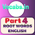 Root Words (4) : man,medi,min,miss,miso,mort,multi