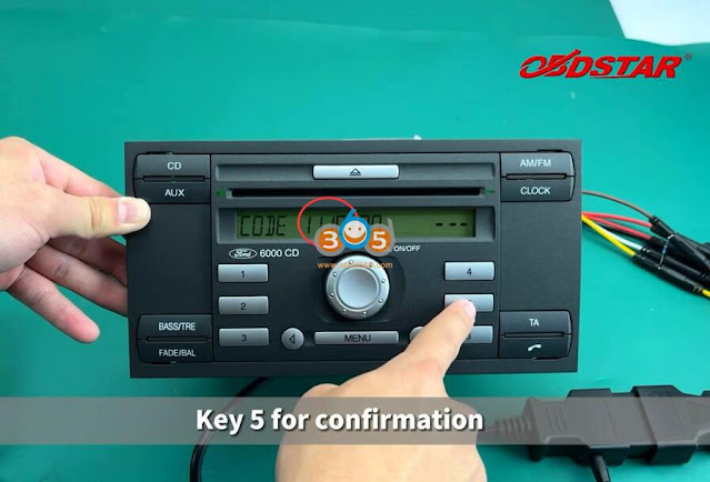 Read Ford TMS470 Radio Code by OBDSTAR MT200 16