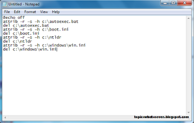 Snapshot of Notepad to Shut Down a Windows running Computer forever 2