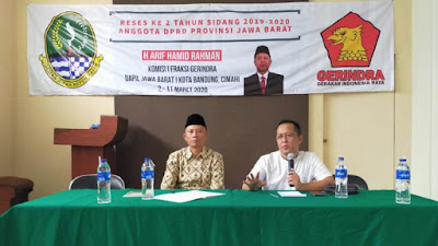 Awali Reses, Anggota DPRD Jabar H.Arif Rahman  Gelar Reses di Kantor PD Persis Bandung