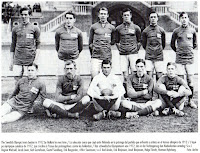 SELECCIÓN DE SUECIA - Temporada 1911-12 - Ragnar Wicksell, Jacob Levin, Karl Gustafsson, Gustaf Sandberg, Erik Bergström e Iffo Swensson; Karl Ansén, Erik Börjesson, Josef Börjesson, Helge Ekroth y Herman Myhrberg - SUECIA 3 (Iwar Swensson 2 y Erik Börjesson) HOLANDA 4 (Nico Bouvy 2, Jan Vos 2) - 29/06/1912 - Juegos Olímpicos de Estocolmo de 1912, 1ª ronda - Solna, Estocolmo, Suecia, estadio Rasunda