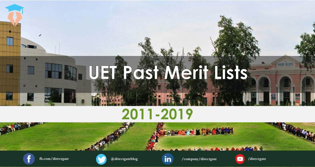 UET Past Merit Lists 2011-2019