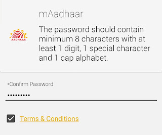 mAadhar app password creation