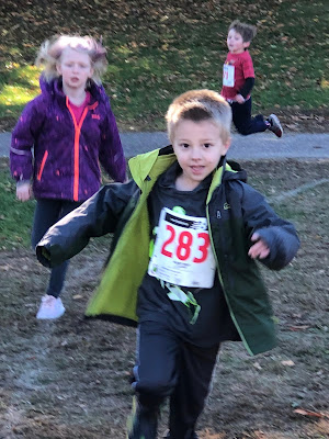 boy running the laps