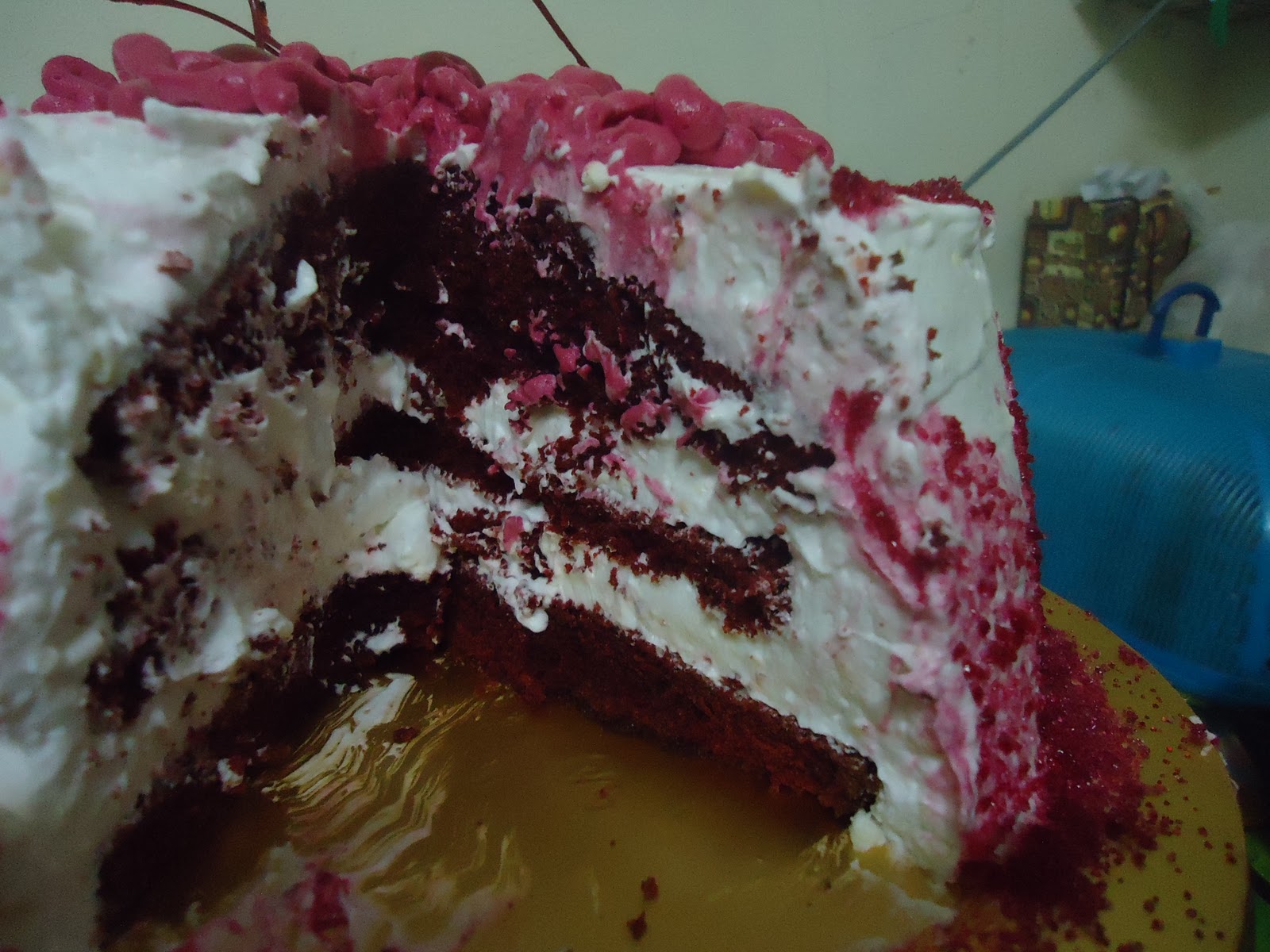 DAPUR EXPRESS: Kek Baldu Merah (Red velvet cake)