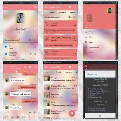 BBM LOVE STORY MOD TERBARU (PINK THEME)