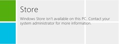 windows 8 store disabled