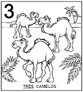 Atividades com Numerais. Três camelos