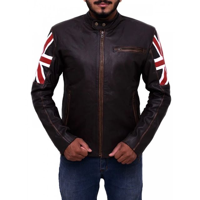 Jackets Mania's Sheepskin Leather Biker Leather Jacket