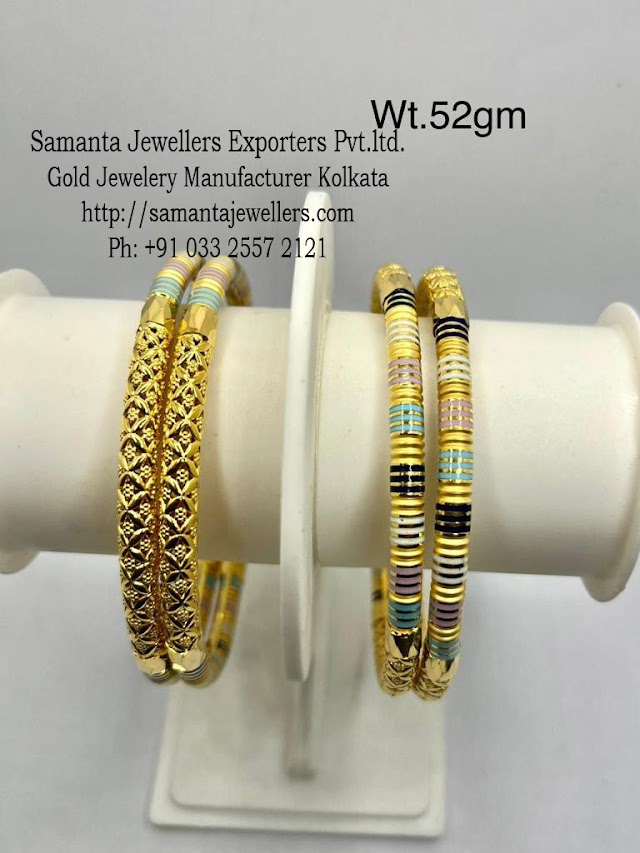  Latest Machine Gold Bangles Designs Simple And Beautiful For Dailywear Light Weight 