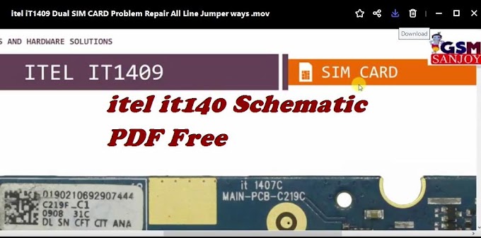 itel it1409 Dual Sim Card Problem Solution Schematic PDF