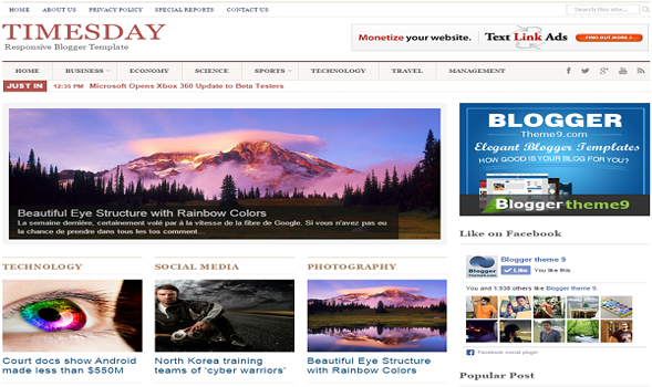 Times-Day-Blogger-Template