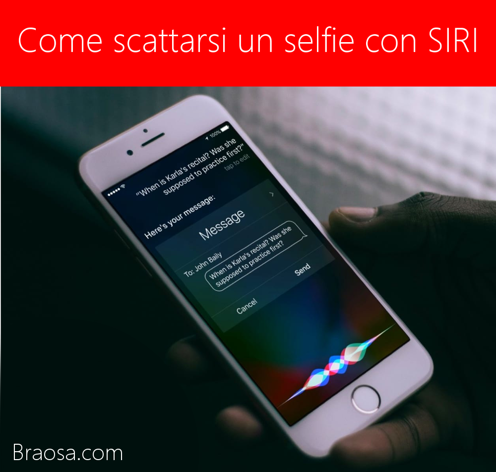 Come farsi un selfie usando SIRI