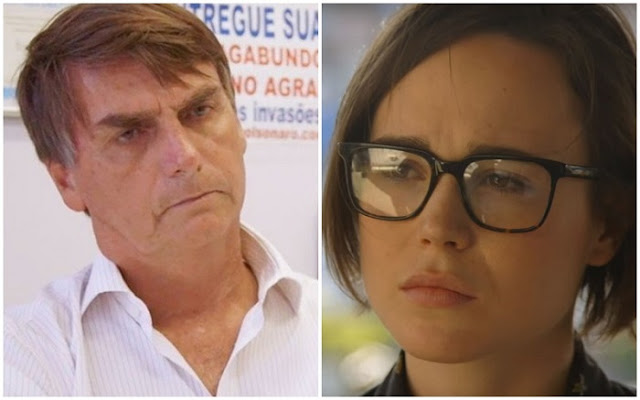 O deputado federal Jair Bolsonaro (PP) foi confrontado pela atriz canadense Ellen Page no segundo episódio dasérie documental “Gaycation”.
Durante o filme, a artista mostra como a comunidade LGBT é tratada em diversas partes do mundo. Na cena gravada no Rio de Janeiro, divulgada nesta sexta-feira, o parlamentar afirma que ser homossexual “é comportamental”. Para ele, “se o filho começa a andar com certas pessoas, vai ter aquele tipo de comportamento, achar que aquilo é normal”.
A atriz rebate um dos posicionamentos de Bolsonaro, no qual ele defendia que as famílias devessem bater nas crianças para “tirar” a homossexualidade. “Eu sou gay, então você acha que eu deveria ter apanhado quando criança para não ser gay agora?”, questionou Ellen.
Bolsonaro disse que não interessa se alguém é gay ou não é. Em seguida, o deputado elogia a artista e ainda insinua que poderia cantá-la na rua. “Se eu fosse cadete da Academia Militar das Agulhas Negras e te visse na rua, assobiaria para você”, destacou.