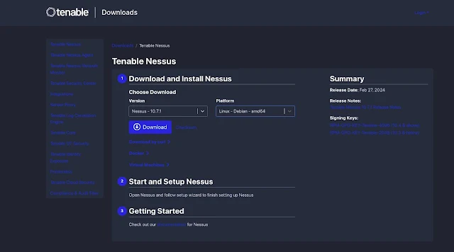 Download Nessus for kali linux