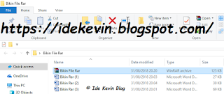 Langkah keempat - Cara Mudah Membuat Beberapa File Menjadi Rar