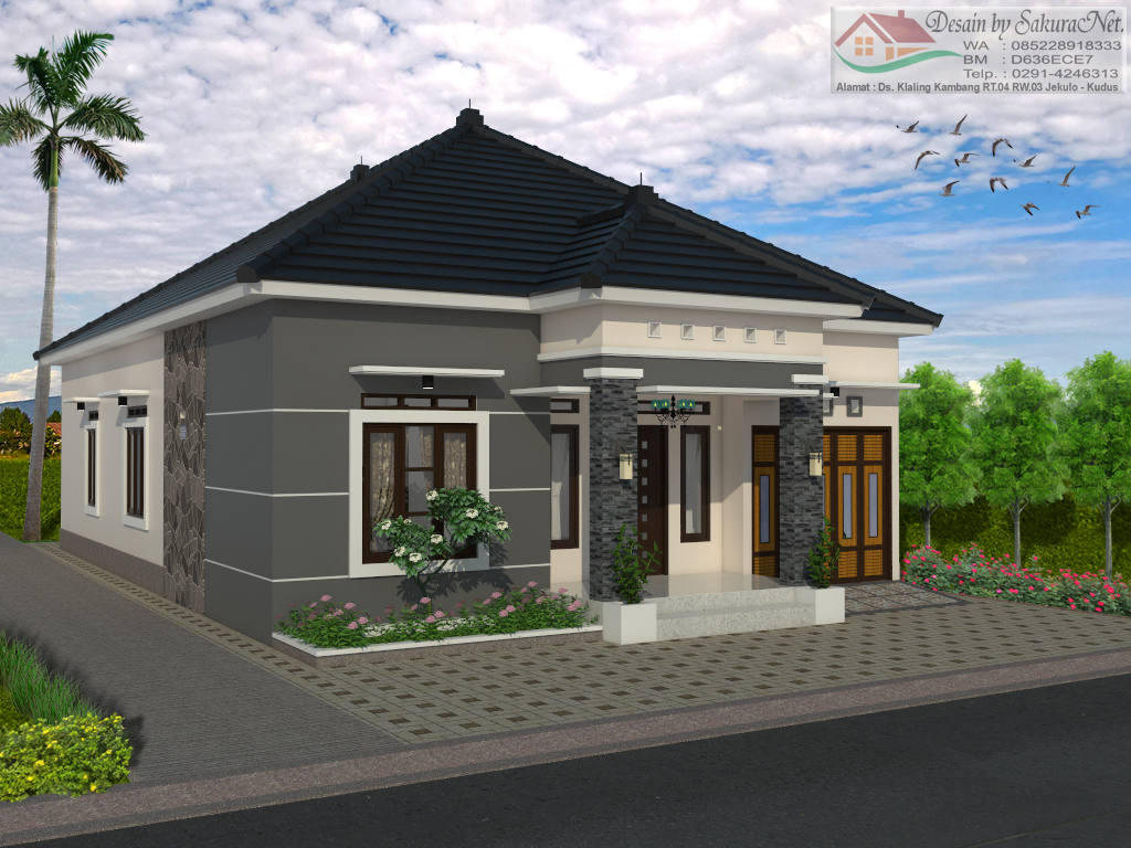 Desain 3D Rumah By SakuraNet Desain Rumah Minimalis L1 10x15