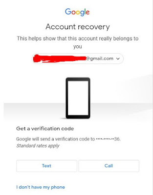 Kirim kode verifikasi lewat telepon - Lupa Password Gmail ?, Berikut Cara Mengatasinya
