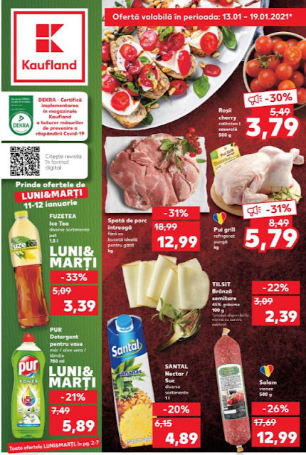 Kaufland Promotii + Catalog-Brosura 13-19.01 2021 →  Pana la -50% Oferte Kaufland Card