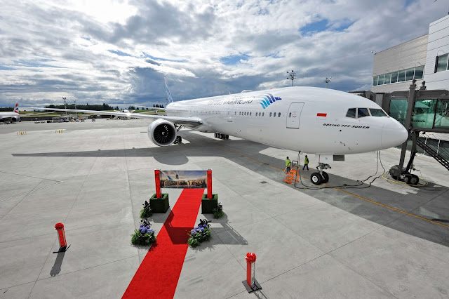 Garuda Indonesia Boeing 777-300ER At Apron Gate