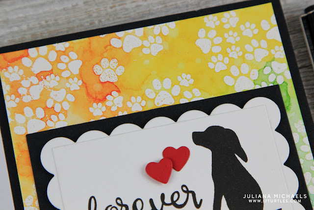 Forever Dog Sympathy Card by Juliana Michaels featuring Newton's Nook Designs Furrever Friends Stamp Set