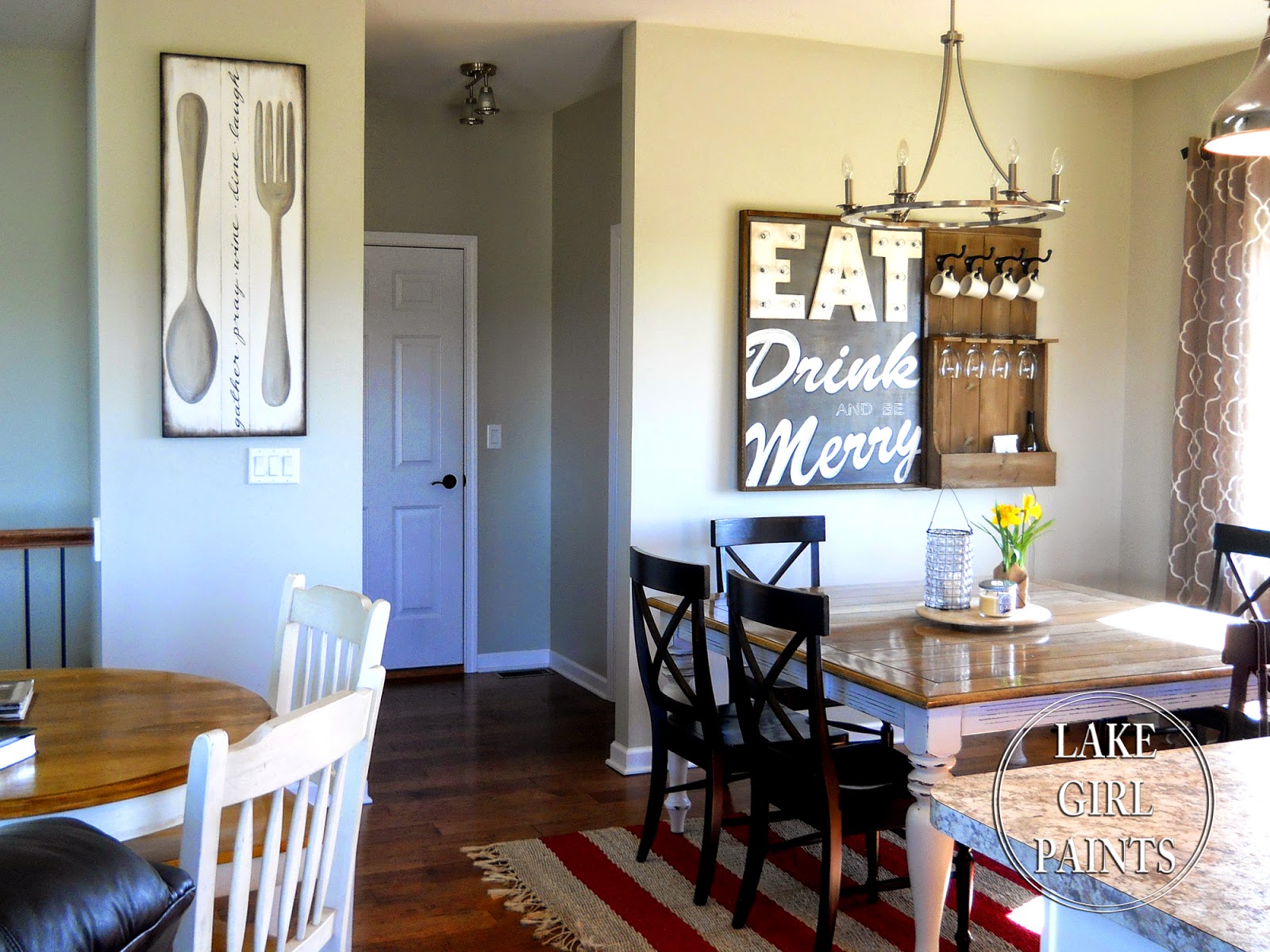 Lake Girl Paints Making Dining  Room  Wall  Art 