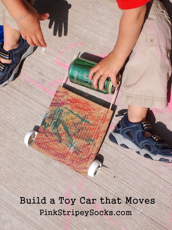 Build a toy car that moves | Pink Stripey Socks