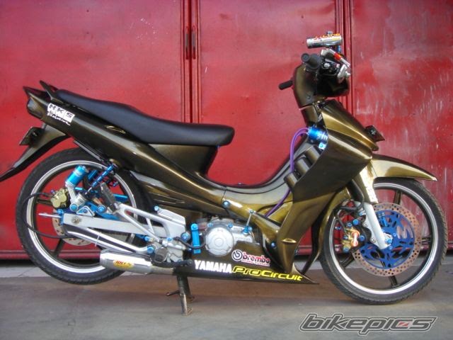 modifikasi motor supra x 125 keren