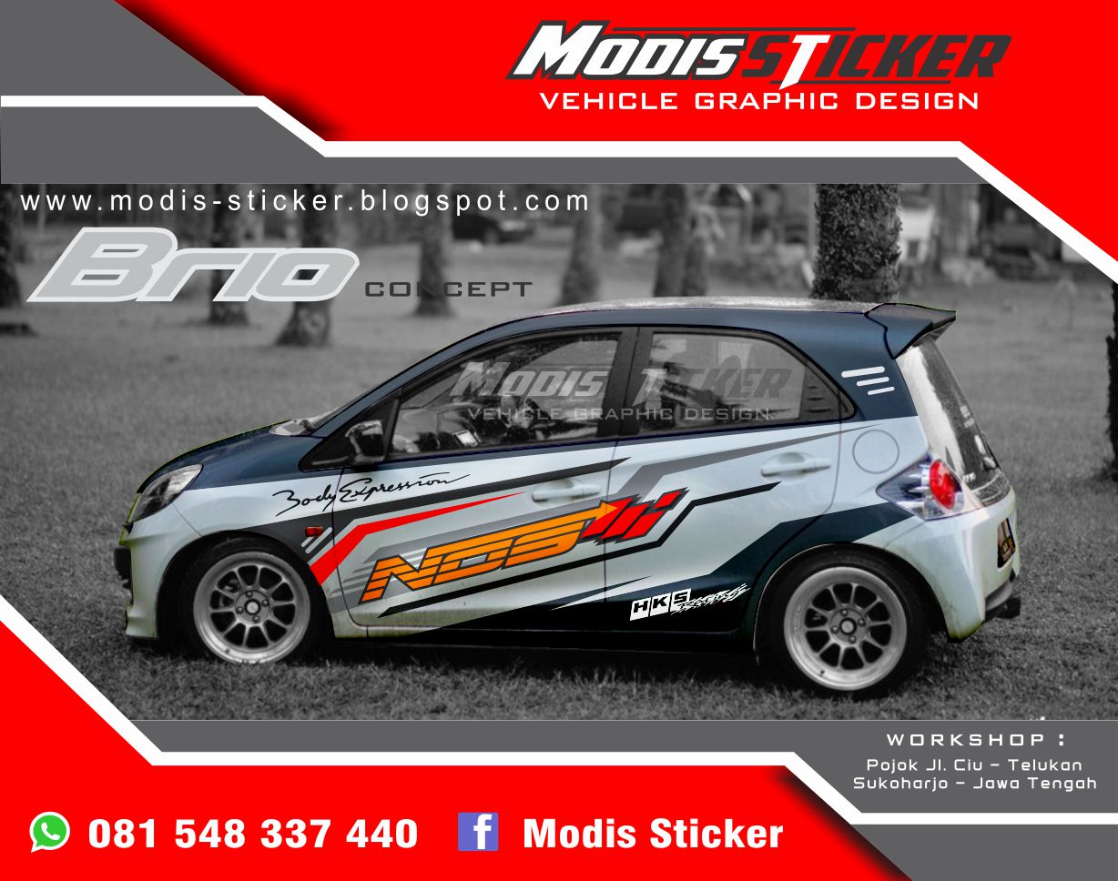 Honda Brio Modifikasi Stiker Modifotto