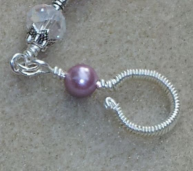 Seasons ~ Road to Happiness: purple, pearls, crystals, glass beads, ceramic, wire wrapping, ooak necklace :: All Pretty Things