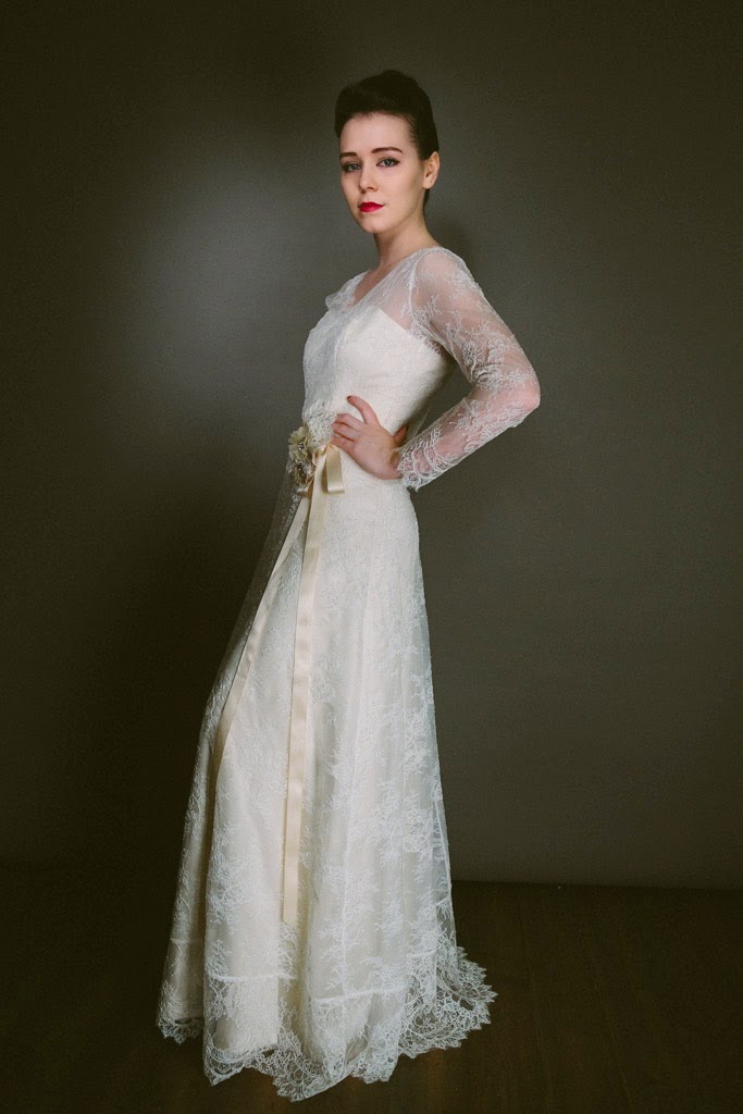 Introducing new DOROTHY 1940s wedding  dress  in fine 
