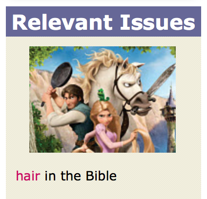 Christiananswers.net thinks 'hair in the Bible' is relevant to Tangled