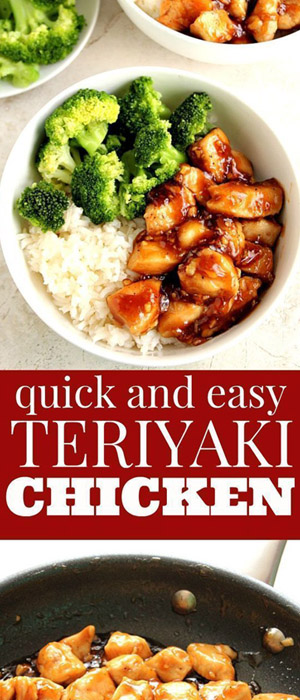 Quick Teriyaki Chicken Rice Bowls Recipe