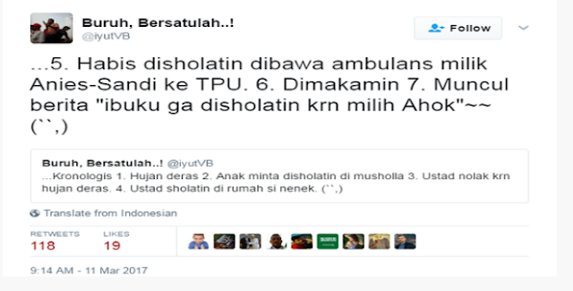 Lagi-Lagi Ahoker Gagal Fitnah Umat Islam, Ini Fakta Soal Jenazah Nenek Hindun!