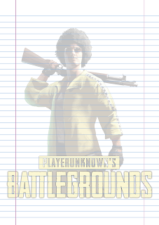 Folha Papel Pautado Battlegrounds modelo 2 PDF para imprimir folha A4