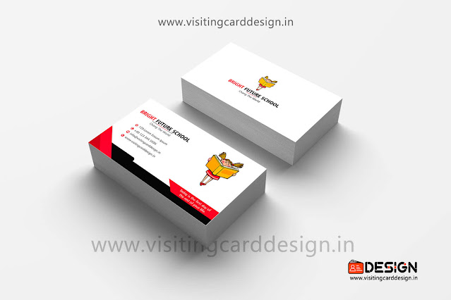 School Visiting Card Design in Corel Draw