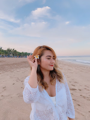 morning walk by the beach at Legian beach