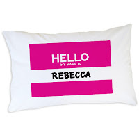 Psychobaby Hello My Name is Personalized Pillowcase