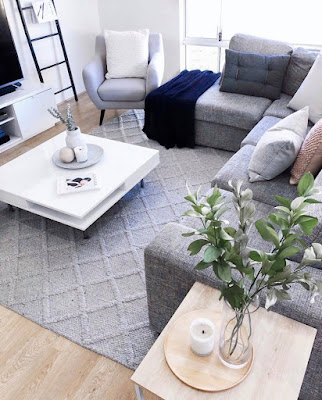 cosy interior design with wool carpet