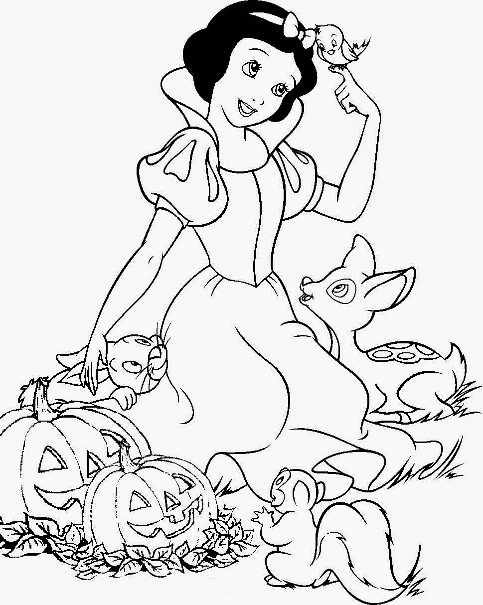 snow white coloring pages - Snow White and the Seven Dwarfs (Shaped Coloring Book 