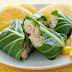Tuna Salad Wrapped In Cabbage With Lemon