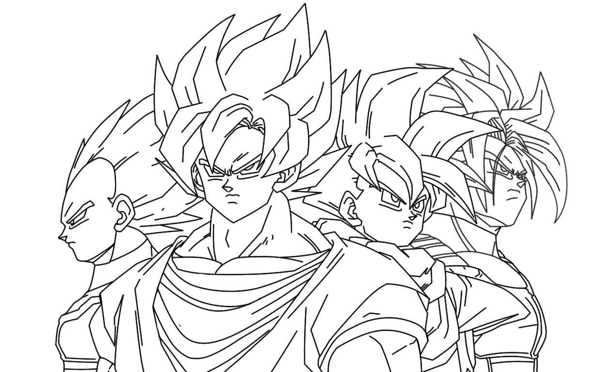 Dibujando a Goku YouTube - imagenes para colorear de goku