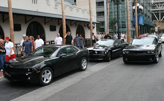 First photo of Detroit's trio of muscle cars!