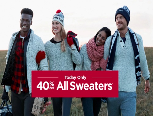 Roots 40% Off All Sweaters