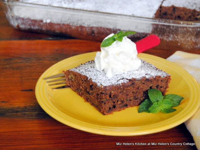 Zucchini Toffee Cake at Miz Helen's Country Cottage