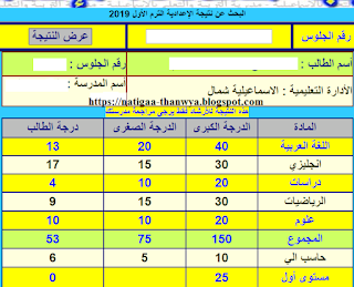 2019, التيرم الاول, برقم الجلوس, نتيجة اعدادية محافظة الاسماعيلية, نتيجة الشهادة الإعدادية, ismailia, natiga,