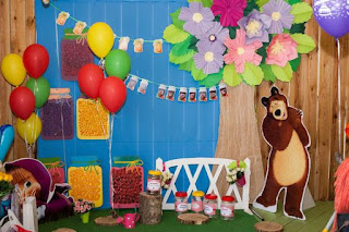 Fiestas Infantiles Decoradas con Masha y el Oso