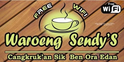 Contoh Banner  Warung Kopi Free Wifi Terbaru 2021