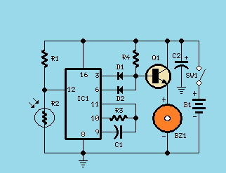 Refrigerator Door Alarm Circuit 